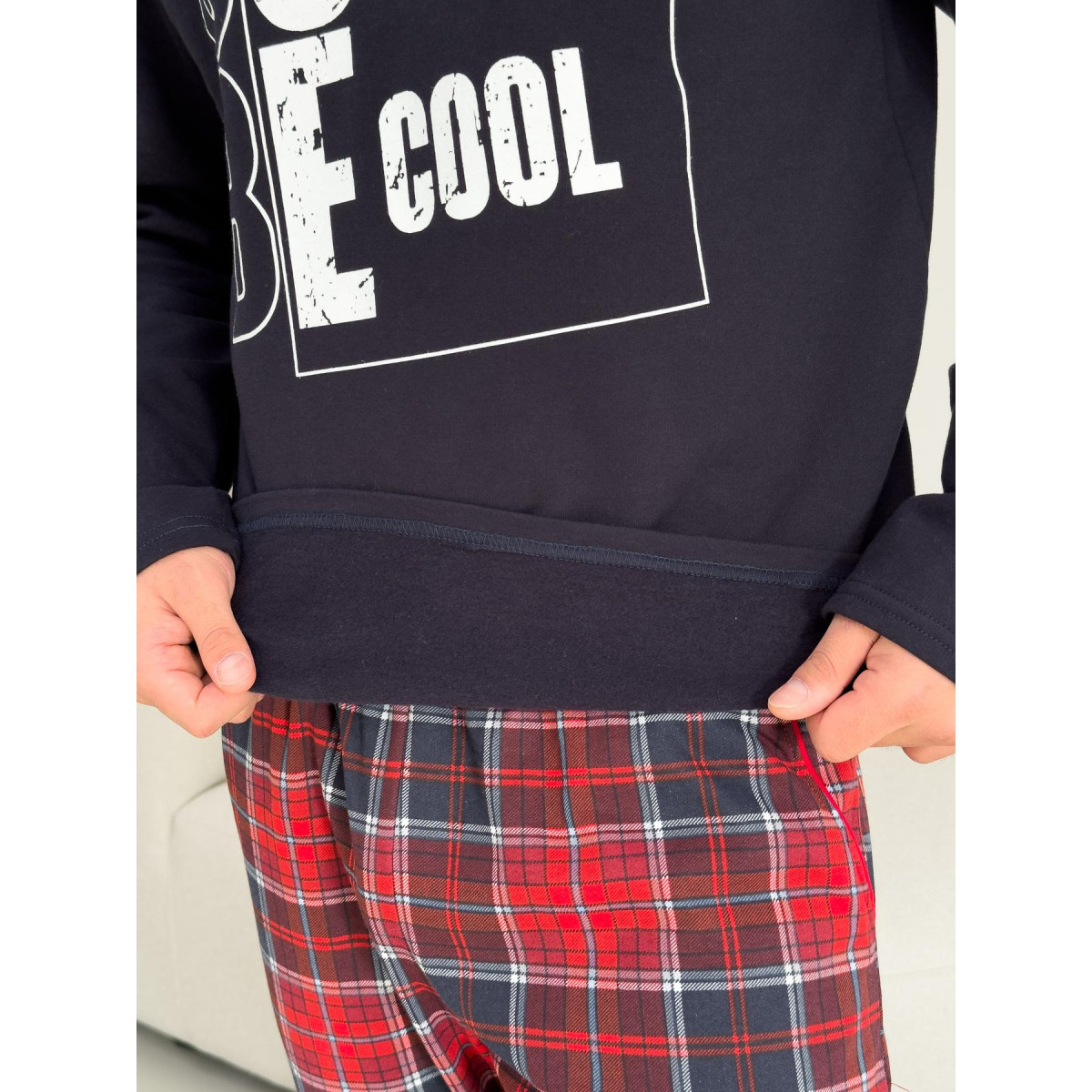 Тепла піжама чоловіча з начосом Just Be Cool