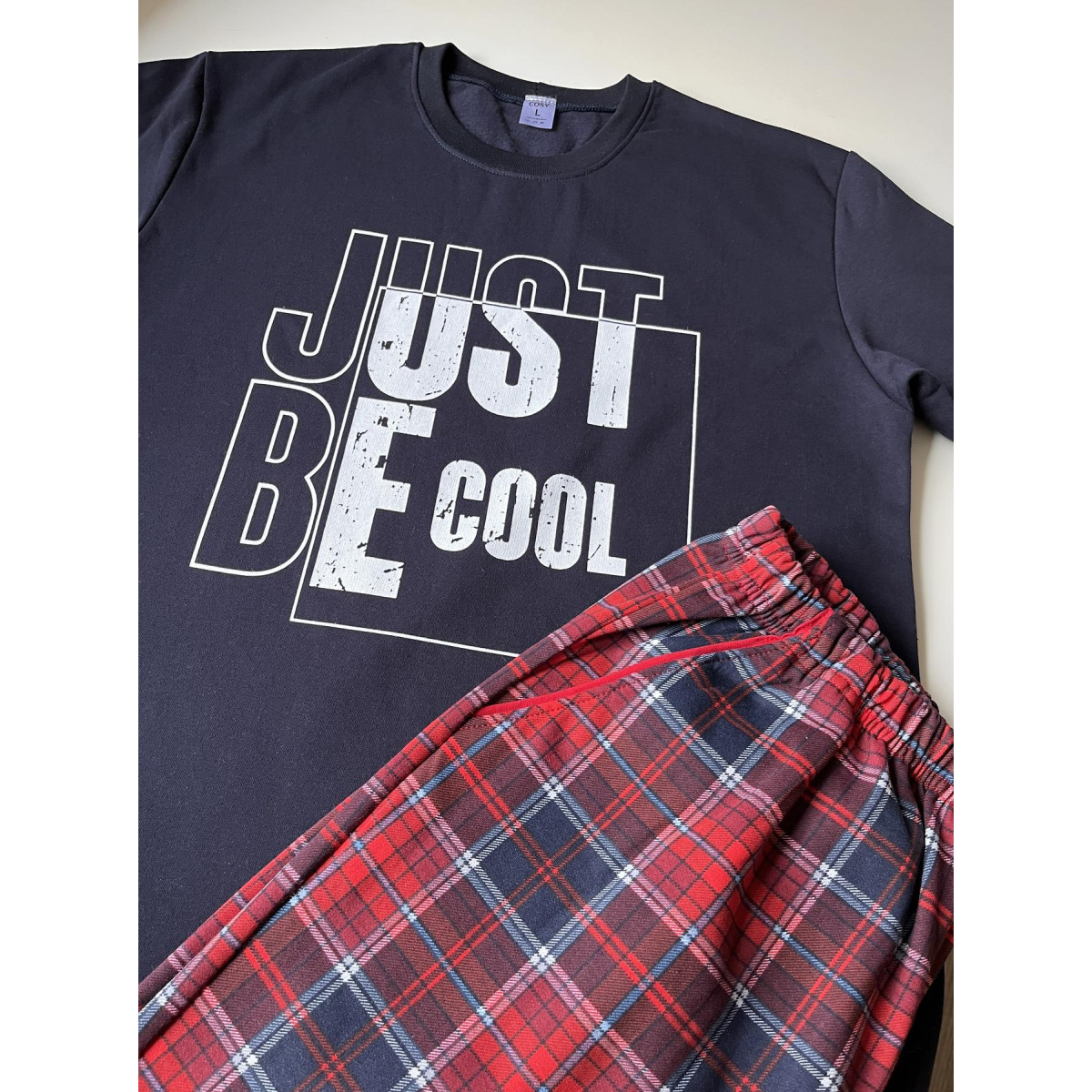 Тепла піжама чоловіча з начосом Just Be Cool