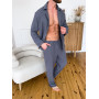Красивая мужская пижама из муслина 100% хлопок Estet Grey в Leron - фото 7