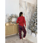 Пижама женская новогодняя с начесом Winter Holiday в Leron - фото 4