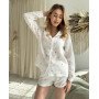 Пижама женская с шортами хлопок 100% Сердечки Gloria mini в Leron - фото 0