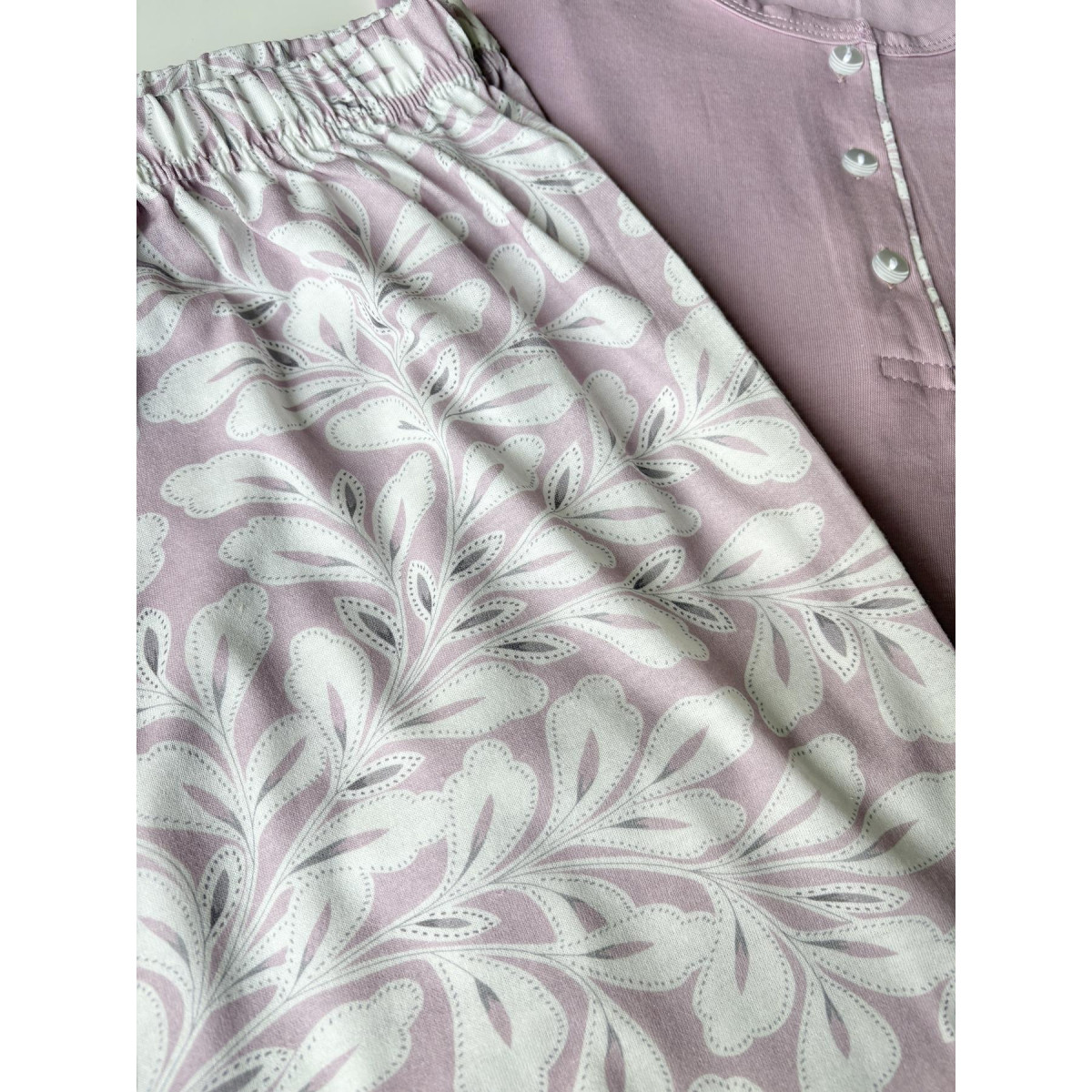 Пижама с бриджами женская для полных женщин Lilac Pink