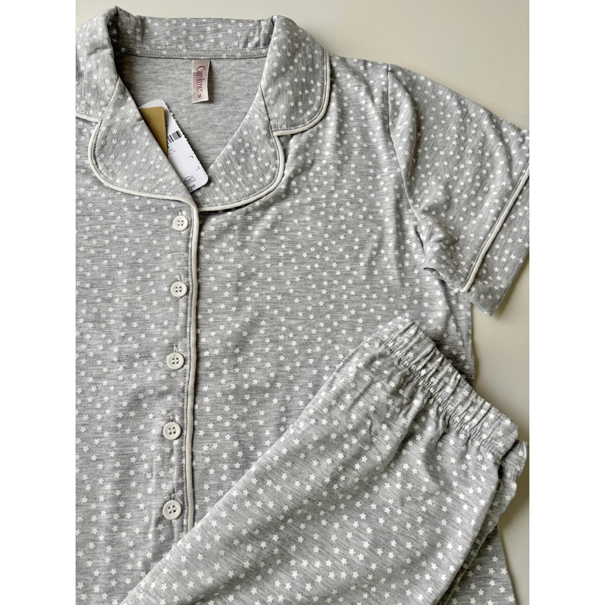 Пижама вискоза женская Звездочки mini Grey Турция