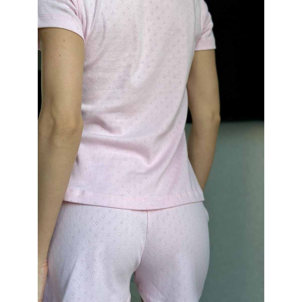 Пижама трикотажная женская Lumi Pink (тройка)
