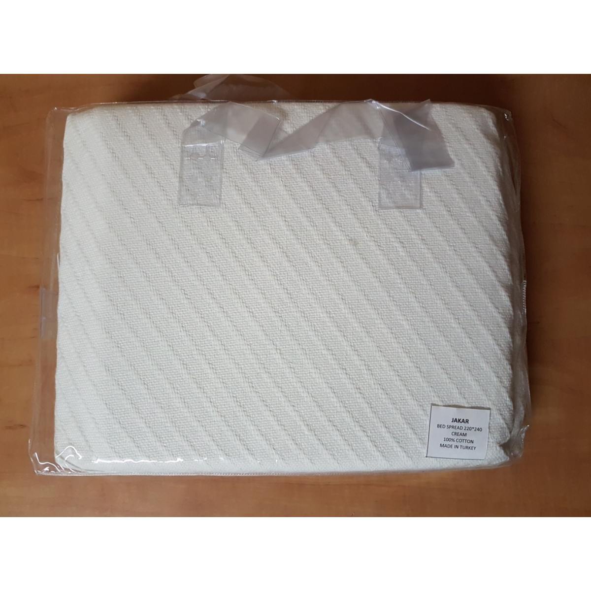Бавовняне покривало на ліжко Jakar Cream Туреччина 200x240 кремове