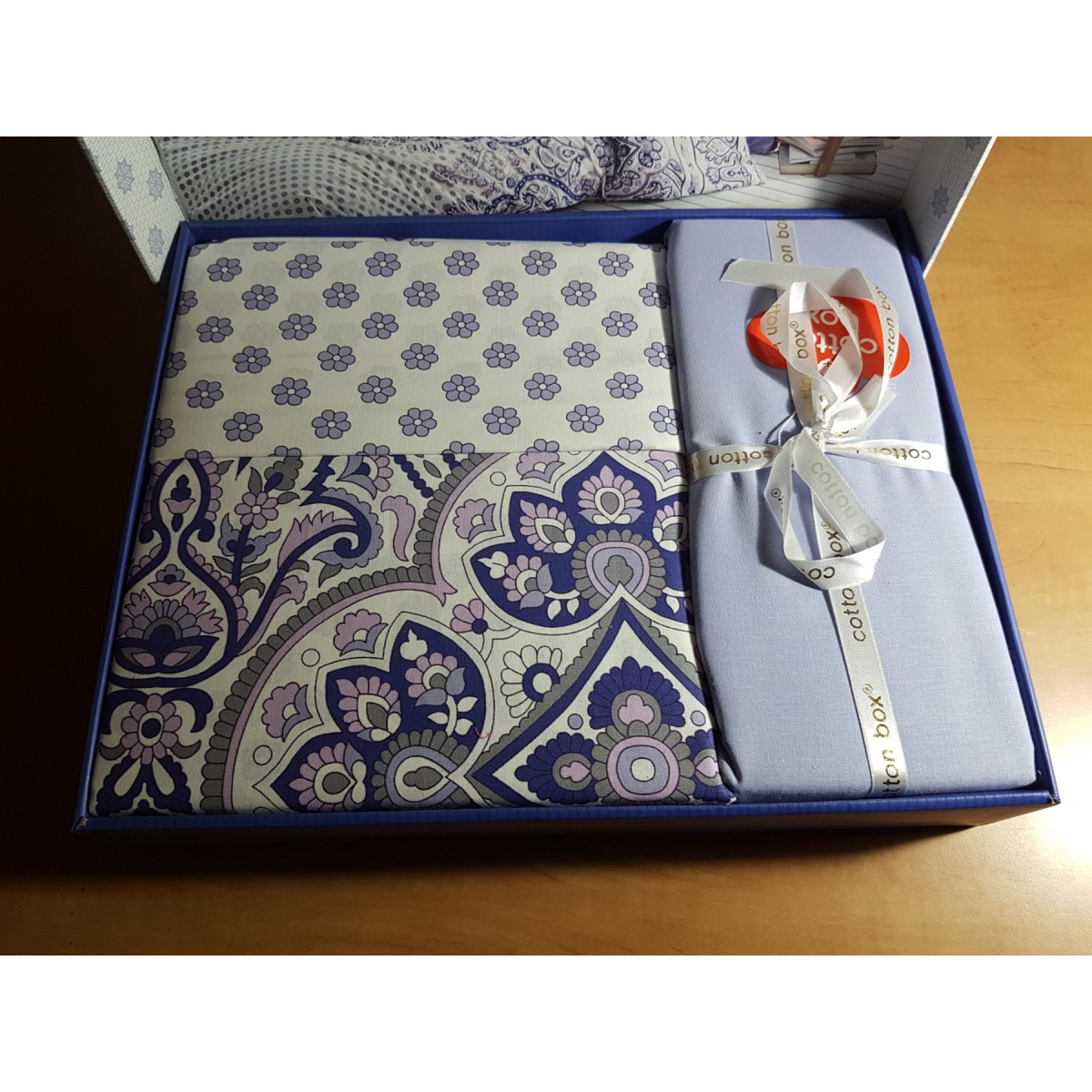 Cotton box постільна білизна євростандарт Bohem Vesta Lila