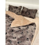 Плюшева постільна білизна велюрова хутро Кролик Зимова Троянда в Leron - фото 3