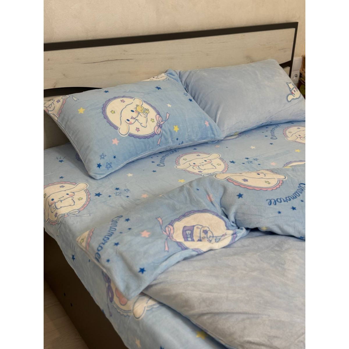 Полуторна постіль плюшева тепла велюр Щеня Cinnamoroll