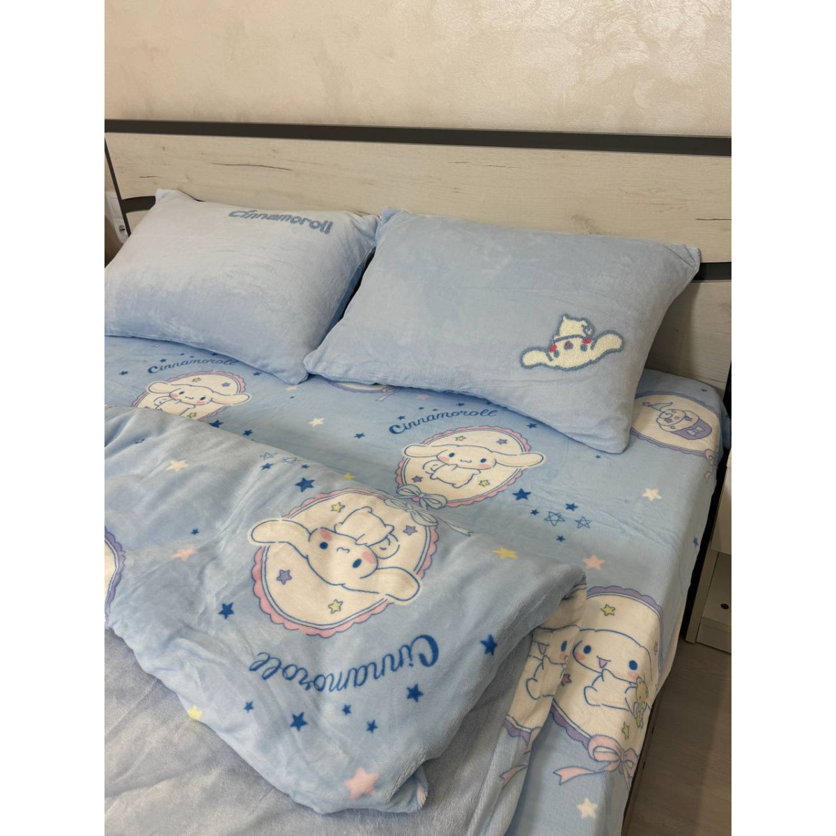 Полуторна постіль плюшева тепла велюр Щеня Cinnamoroll