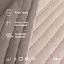 Стеганое покрывало 220x240 двустороннее Royal Серо-Бежевое в Leron - фото 3