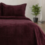 Покрывало из плюша микрофибра на кровать Modern Line Фиолетовое в Leron - фото 1