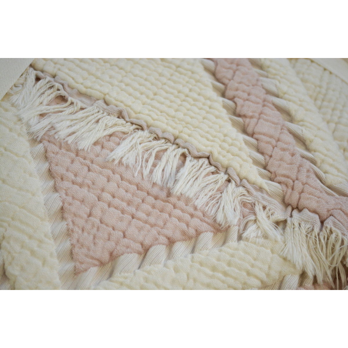 Покрывало 100% хлопок муслин двустороннее 230x250 Moss Ivory Pudra