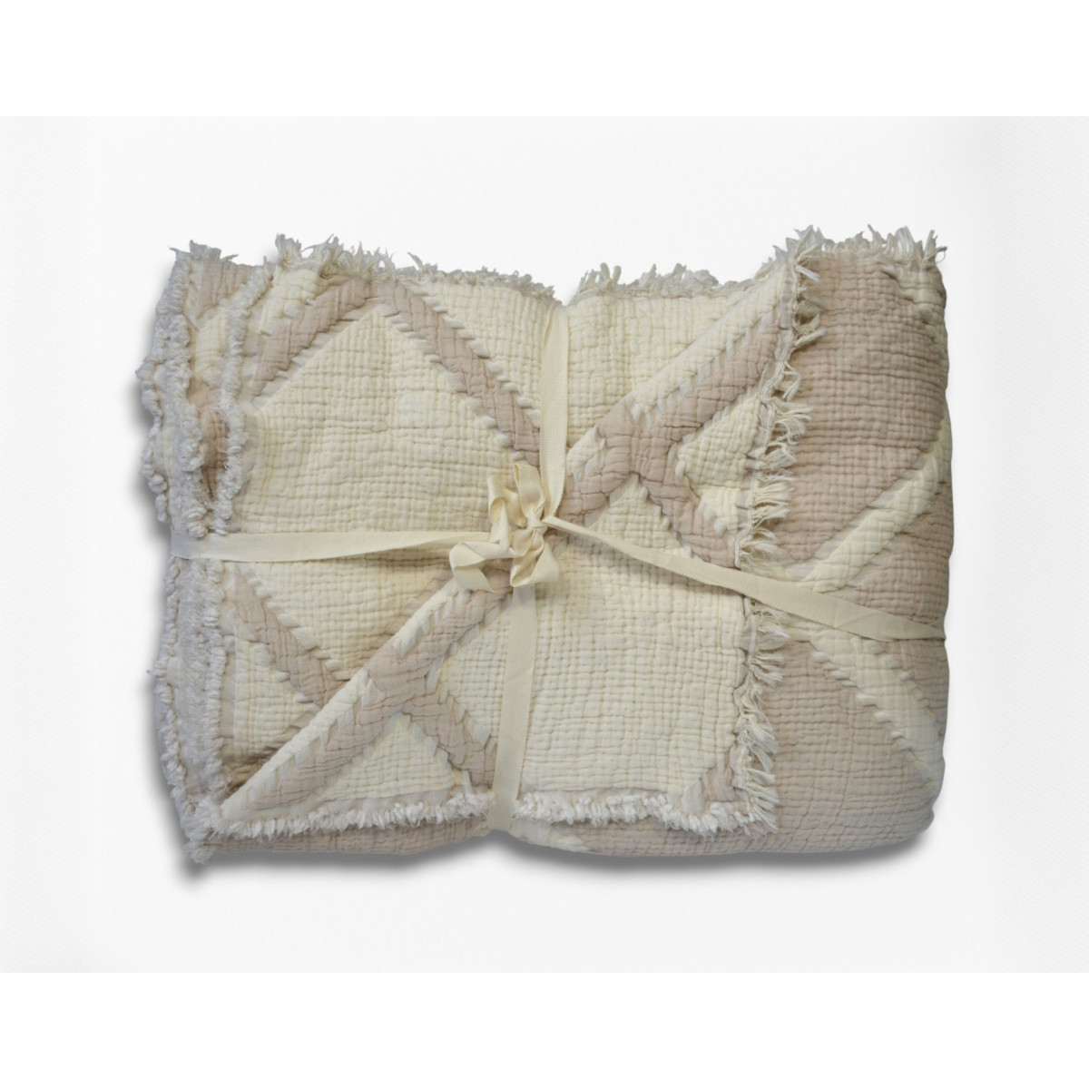 Муслиновое покрывало Турция двустороннее евро 230x250 Exclusive Ivory-Bej