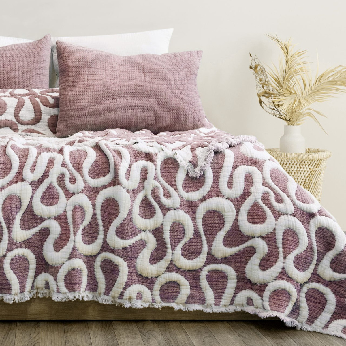 Муслиновое покрывало с наволочками Турция Mervis Murdum 240x260 двустороннее в Leron - фото