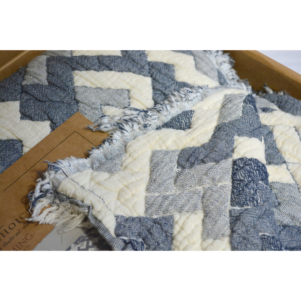 Муслиновое покрывало турецкое с наволочками Rodya Denim 240x260
