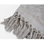 Серая простынь махровая жаккардовая 200x220 Lilyum Gri Турция в Leron - фото 1