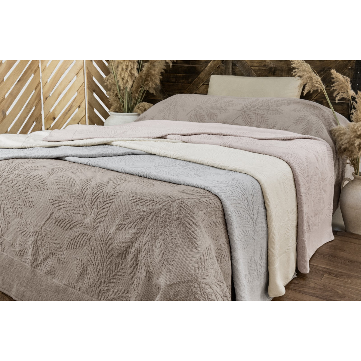 Евро простынь махровая Турция 220x240 Rossi Pudra