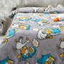 Плед из флиса полуторный 150x200 Гусь и Кот в Leron - фото 0
