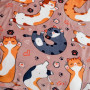 Мягкий флис плед с котами 150x200 Доброе Утро в Leron - фото 1
