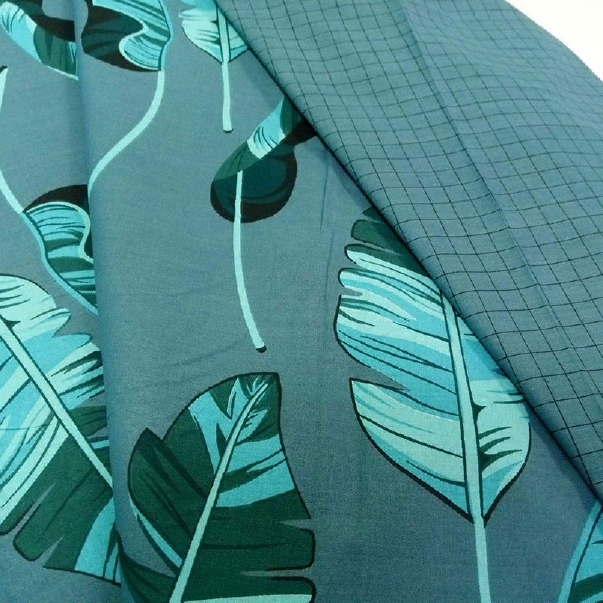 Постільна білизна з бязі Листя на Сірому