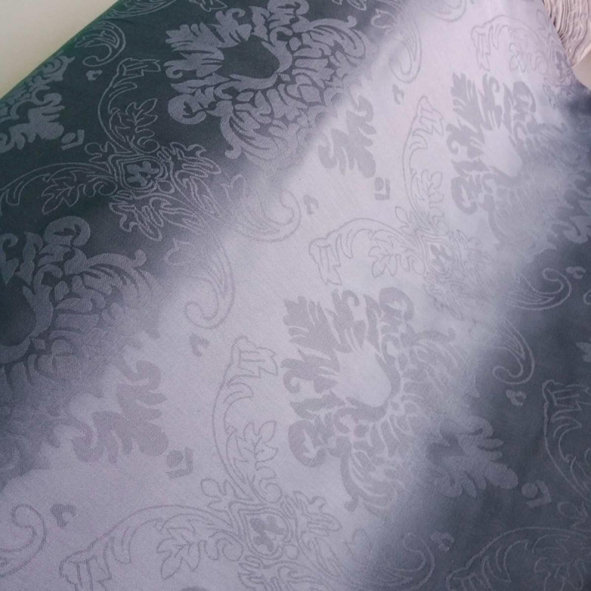 Білизна постільна жакард сатин сірий Anthracite Damask