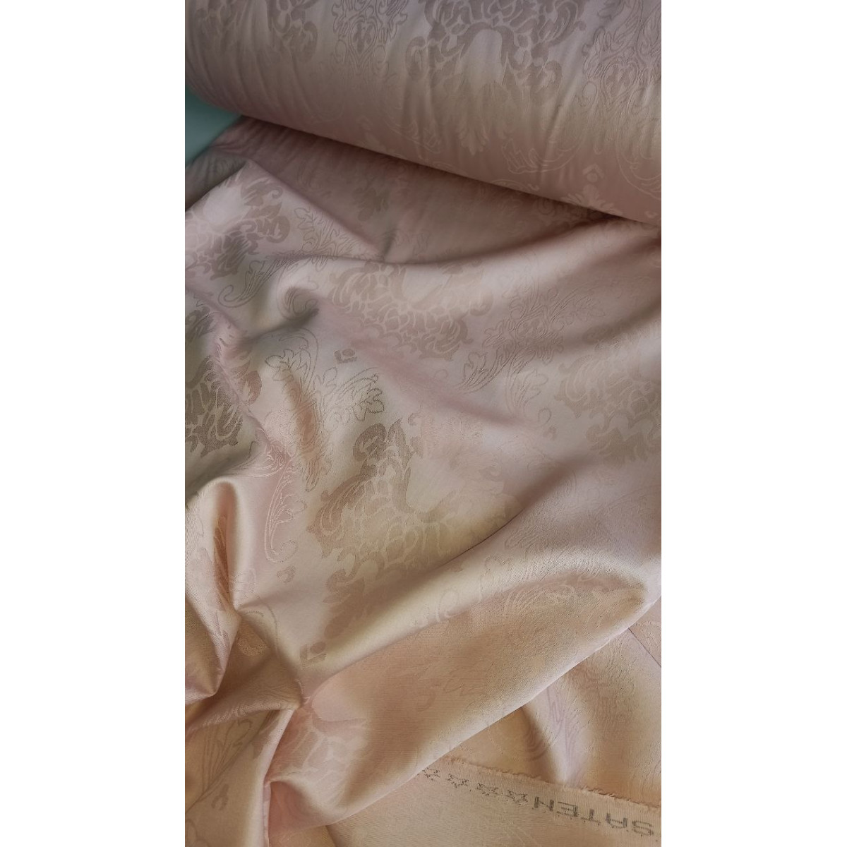 Елітна постільна білизна сатин жаккард Pudra Classik Damask