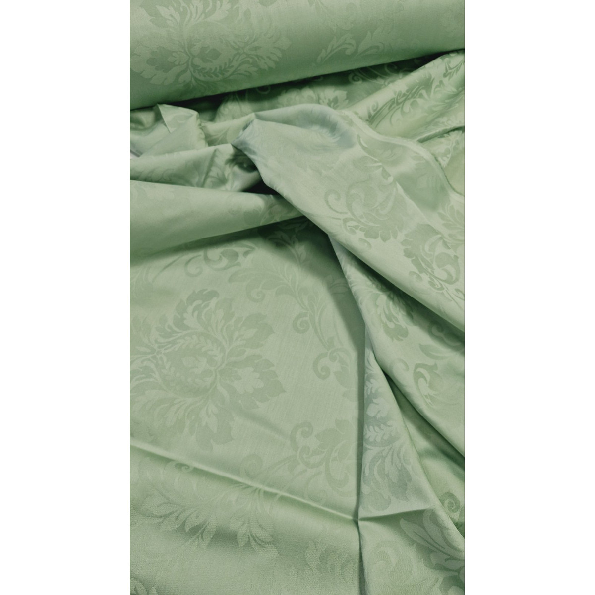 Комплект постільної білизни жаккард сатин Green Fog Damask