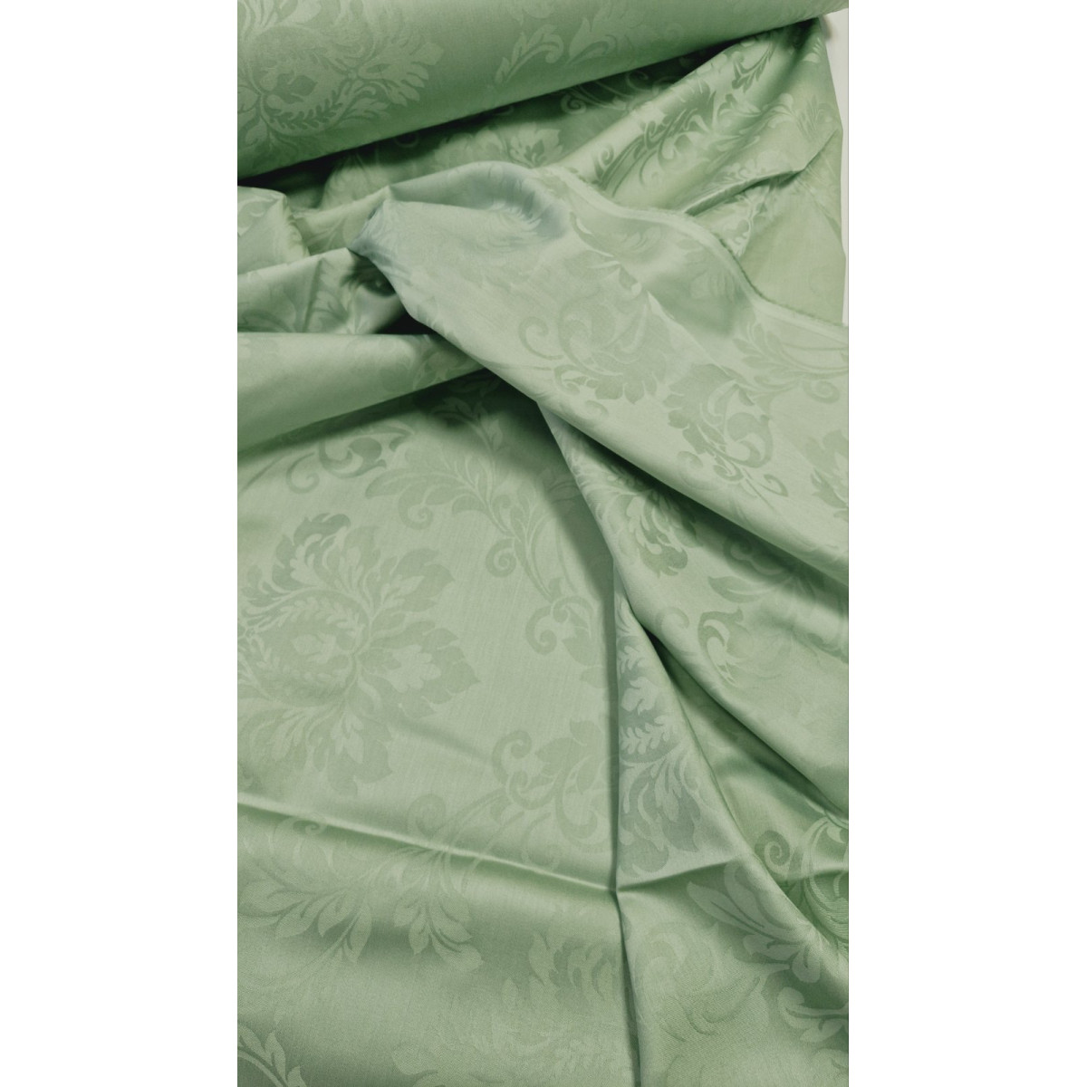 Комплект постільної білизни жаккард сатин Green Fog Damask