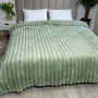 Мягкий плед на кровать Шарпей Royal Фисташка 200x230 в Leron - фото 0