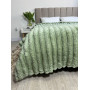 Мягкий плед на кровать Шарпей Royal Фисташка 200x230 в Leron - фото 2