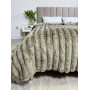 Красивый плед плюшевый Шарпей Royal Хаки 200x230 в Leron - фото 2