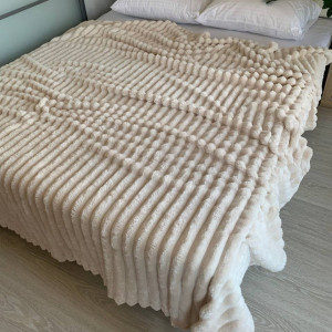 Плед на кровать Шарпей Large Молочный 200x230