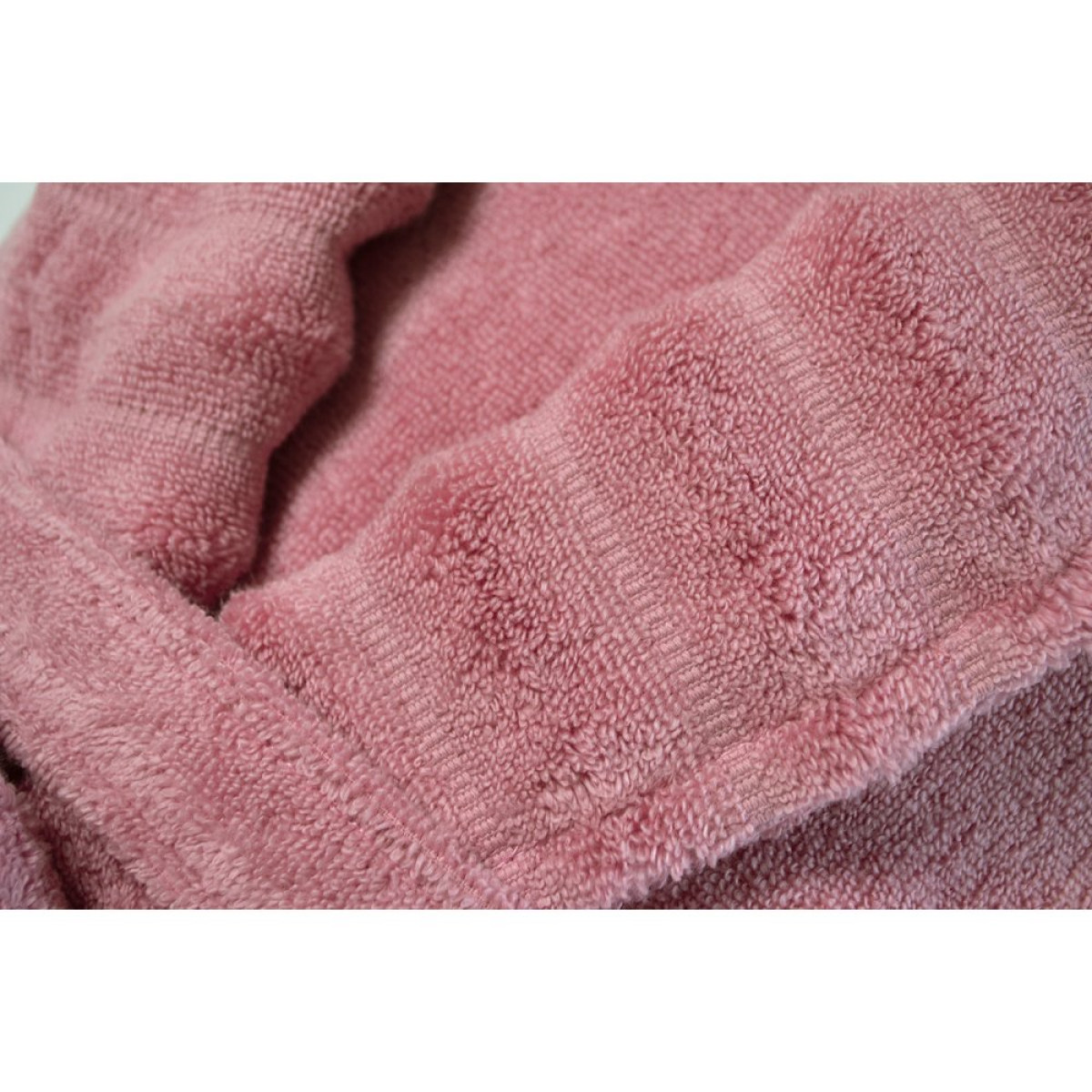 Красивый махровый халат женский Waves Pembe розовый