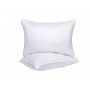 Белая подушка антиаллергенная Softness Iris стеганая в Leron - фото 0