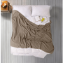 Махровая простынь двуспальная Iris Home Walnut коричневая в Leron - фото 0
