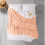 Махровое покрывало на кровать Iris Home Peach персик в Leron - фото 0