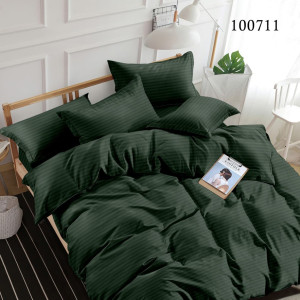 Постельное белье из бязи в полоску Зеленый Stripe