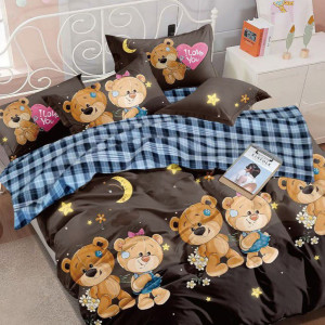 Постельное белье из бязи Медвежата Brown