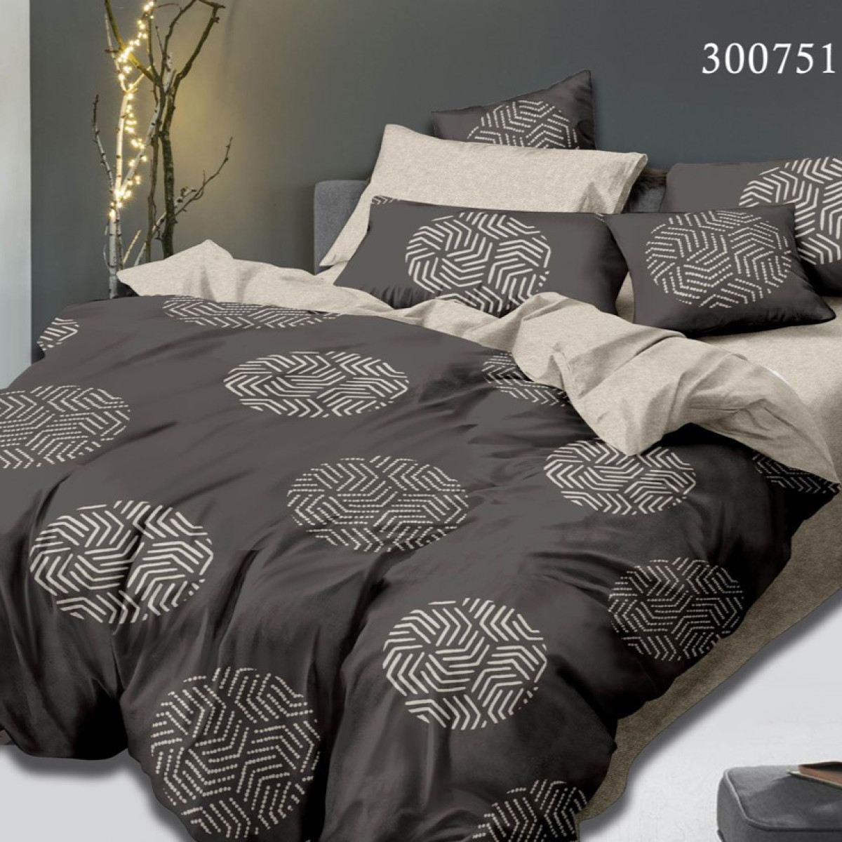 Постільна білизна з сатину Джіоті Коло в Leron - фото