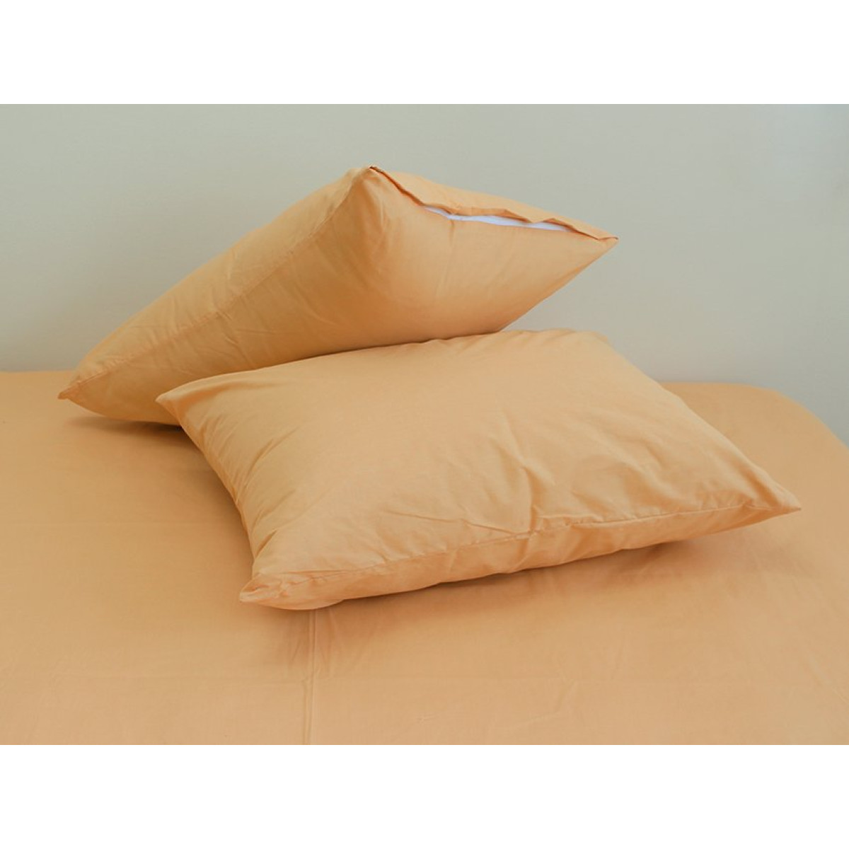Ранфорс постільна білизна однотонна Apricot Cream
