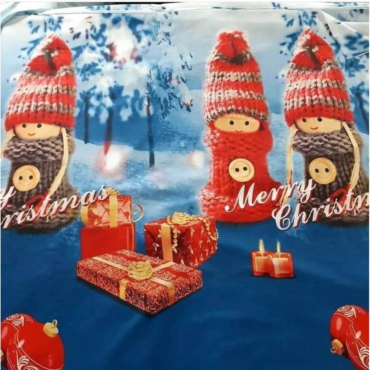 Ранфорс постільна білизна новорічна Merry Christmas