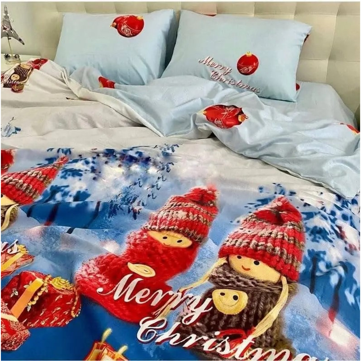 Ранфорс постільна білизна новорічна Merry Christmas