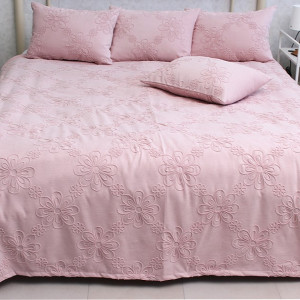 Розовое покрывало на кровать Mystery Pink 100% хлопок