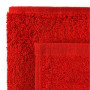 Красная простынь махровая 100% хлопок Red 155x220 полуторная в Leron - фото 0