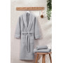 Халат вафельный мужской банный Турция Exclusive Gri в Leron - фото 0