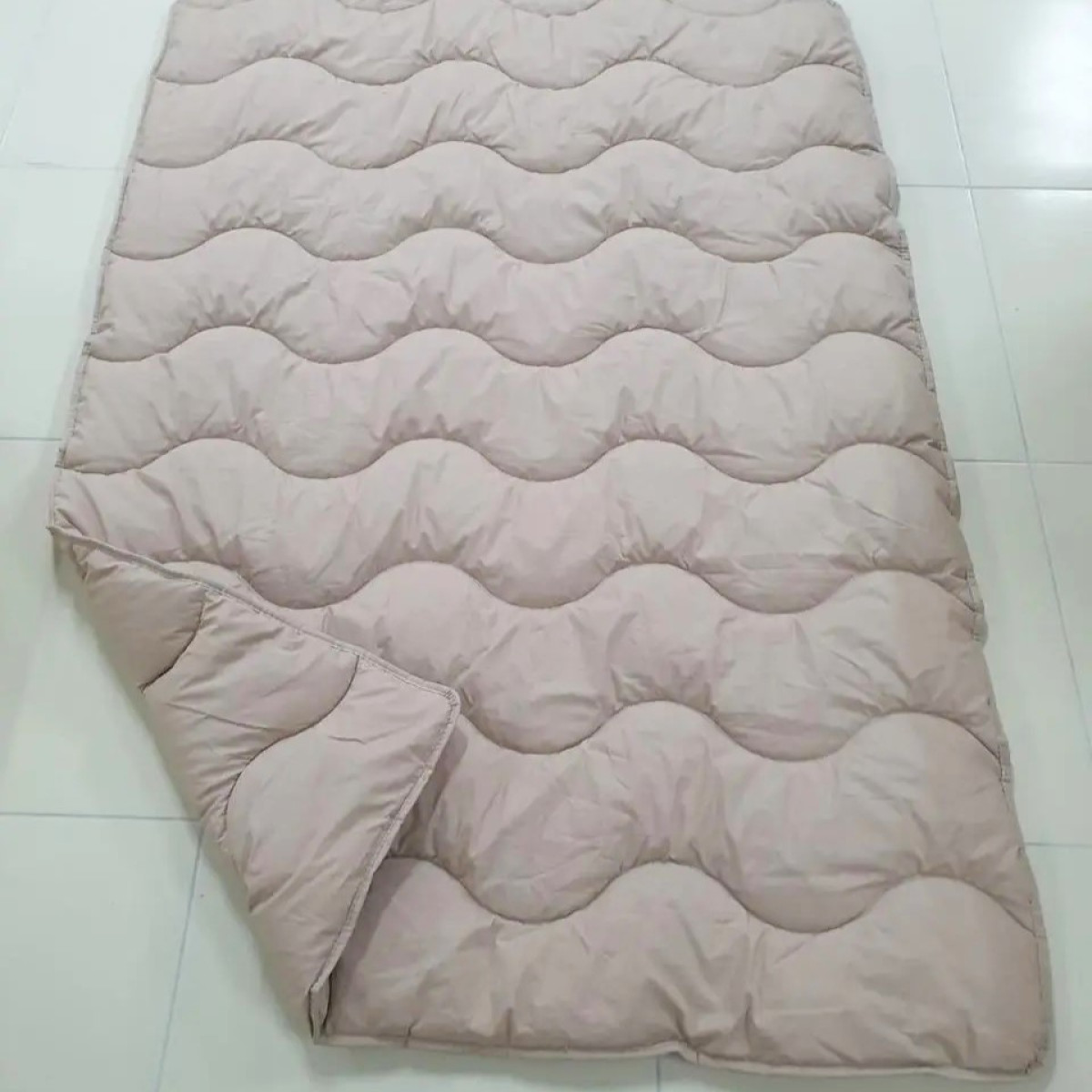 Турецкое одеяло стеганое теплое Organic cotton Kahve кофейное в Leron - фото