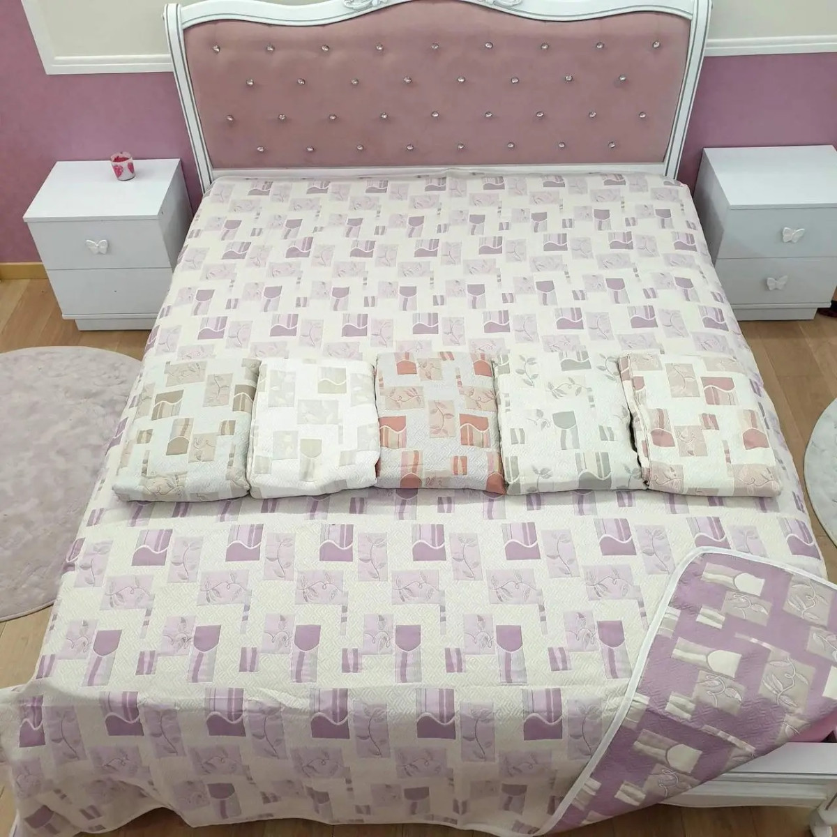Гобеленовое покрывало на диван Абстракция Листья Турция в Leron - фото