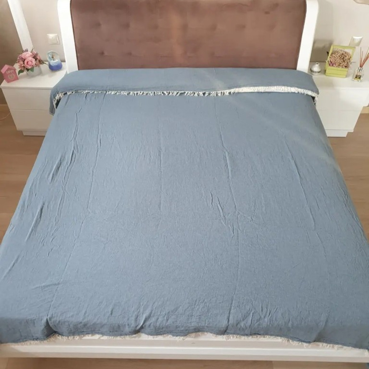Тонкое покрывало летнее из муслина 240x260 Tone Indigo Турция в Leron - фото