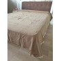 Однотонное покрывало на кровать муслин 240x260 Tone Kahve Турция в Leron - фото 1