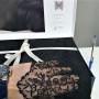 Сатиновое постельное белье с кружевом Турция Giza V2 черное в Leron - фото 2